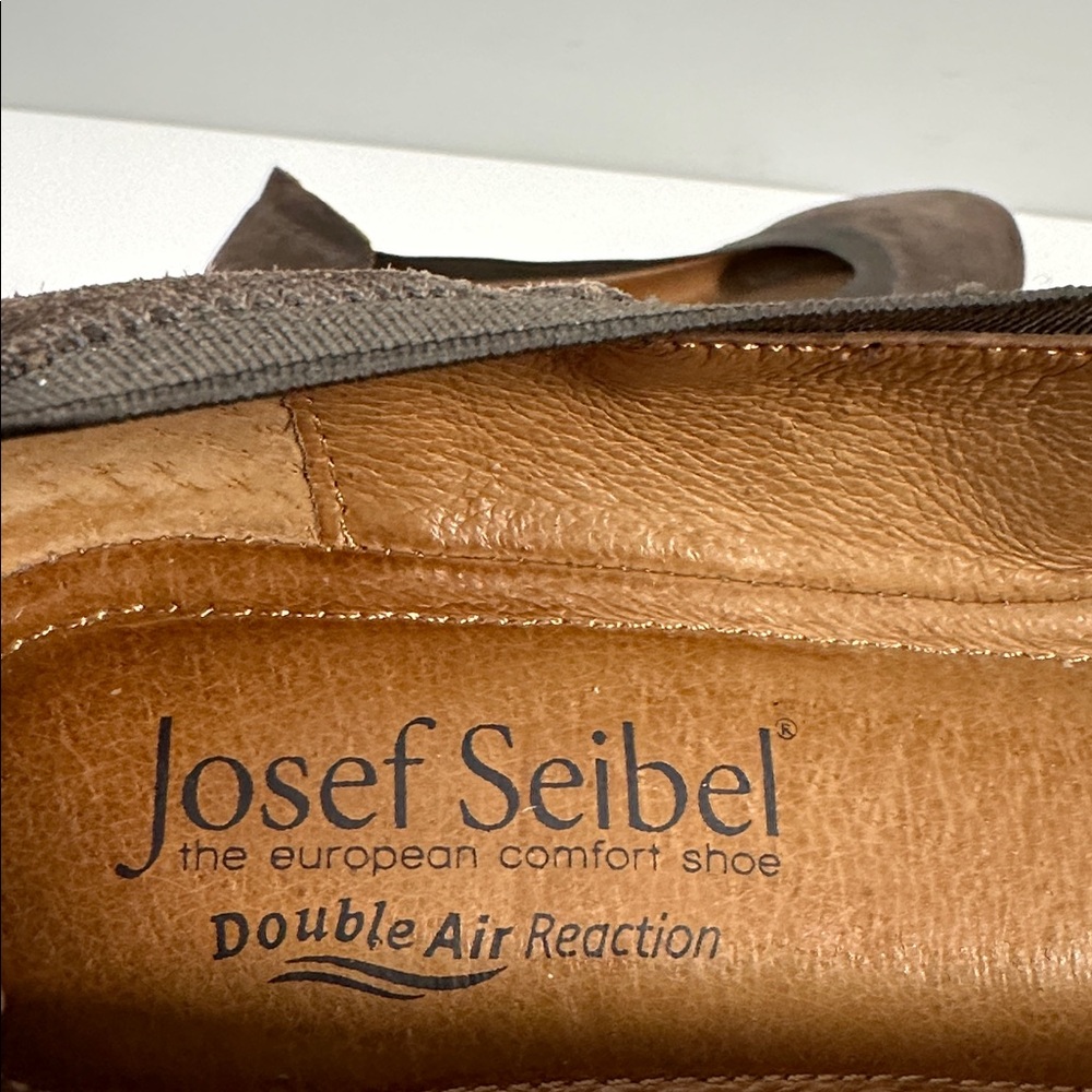Josef Seibel Pippa 33 Vulcano Brown Suede Flats Size 37(6-6.5) - Picture 11 of 15
